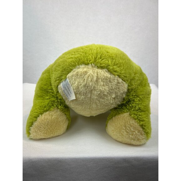Plush Frog Stuffed Animal Toy Green Yellow Large Sitting 14" - Picture 7 of 10